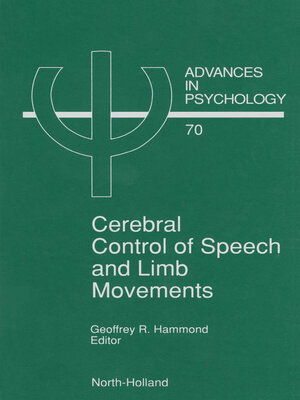 cover image of Cerebral Control of Speech and Limb Movements